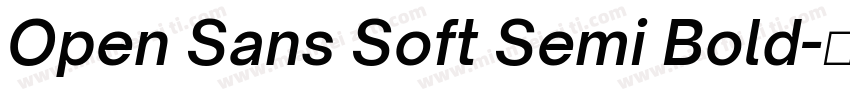 Open Sans Soft Semi Bold字体转换